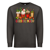 Smoke Christmas Santa coffee cups current mood Premium Sweatshirt - MaliasSmallBusiness