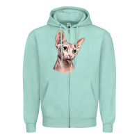 Sphynx Cat Zipper Hoodie | Teevron