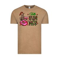 Vintage Coffee hello summer Vintage Tee - CowhideDigitalArt