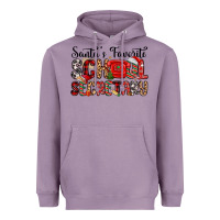 Lavender santa s favorite coffee school secretary Heavyweight Hoodie - MaliasSmallBusiness