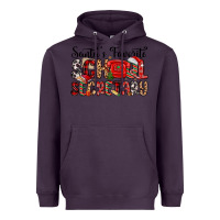 Plum santa s favorite coffee school secretary Heavyweight Hoodie - MaliasSmallBusiness