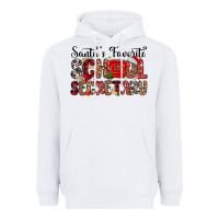 White santa s favorite coffee school secretary Heavyweight Hoodie - MaliasSmallBusiness