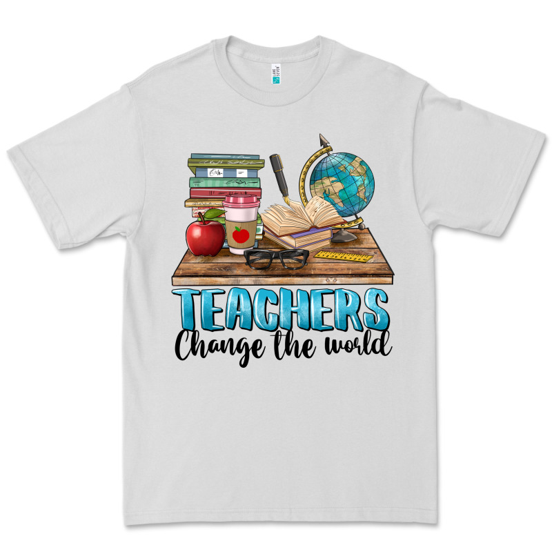 Teachers Change The World Premium Tee by BarkalooDesign | Teevron