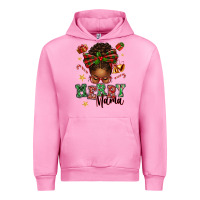 Fuchsia Pink merry mama afro messy bun Urban Hoodie - texasbilliewilder