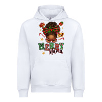 White merry mama afro messy bun Urban Hoodie - texasbilliewilder