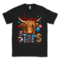 Black oh my stars 4th of july shaggy cow Classic Tee - Jasminsmagicworld