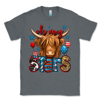 Charcoal Heather oh my stars 4th of july shaggy cow Classic Tee - Jasminsmagicworld