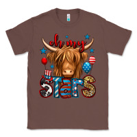 Chestnut oh my stars 4th of july shaggy cow Classic Tee - Jasminsmagicworld