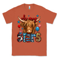 Copper oh my stars 4th of july shaggy cow Classic Tee - Jasminsmagicworld