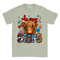 Matcha oh my stars 4th of july shaggy cow Classic Tee - Jasminsmagicworld