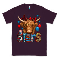Plum oh my stars 4th of july shaggy cow Classic Tee - Jasminsmagicworld