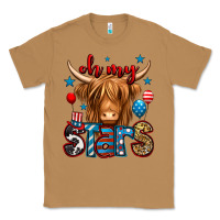 Toasted Coconut oh my stars 4th of july shaggy cow Classic Tee - Jasminsmagicworld