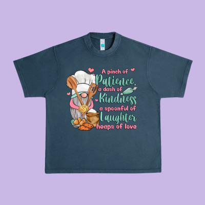 A Pinch Of Patience A Dash Of Kindness A Spoonful Urban Heavy Tee Designed By Jahusdesignshop