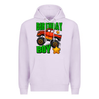 Lilac birthday boy monster truck Premium Hoodie - Jasminsmagicworld