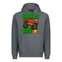 Rock birthday boy monster truck Premium Hoodie - Jasminsmagicworld
