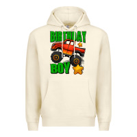 Sandshell birthday boy monster truck Premium Hoodie - Jasminsmagicworld
