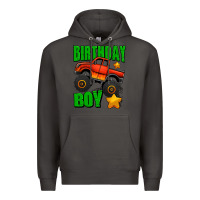 Smoke birthday boy monster truck Premium Hoodie - Jasminsmagicworld