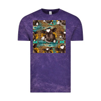 Cloud Purple western baby calf seamless pattern Vintage Tee - HRA Design Shop