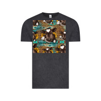 Vintage Black western baby calf seamless pattern Vintage Tee - HRA Design Shop