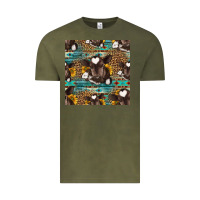 Vintage Olive western baby calf seamless pattern Vintage Tee - HRA Design Shop