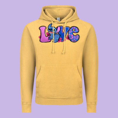 Love Stitch Vintage Hoodie Designed By Zillion Design Studio