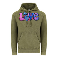 Vintage Olive love stitch Vintage Hoodie - Zillion Design Studio