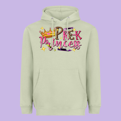 Pre K Princess Heavyweight Hoodie Designed By Nancycooperartshop