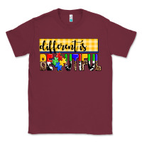 Burgundy different is beautiful Classic Tee - AdoDesignShop