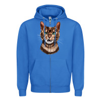 True Royal Bengal Cat Face Zipper Hoodie - LillyAllenDesigns