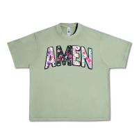 Oil Green amen Urban Heavy Tee - JahusDesignShop