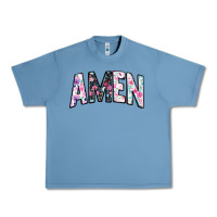 Pebble Blue amen Urban Heavy Tee - JahusDesignShop