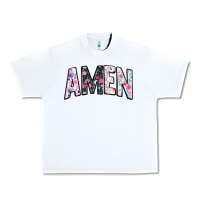 White amen Urban Heavy Tee - JahusDesignShop