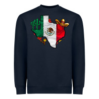 Navy mexica texas Heavyweight Sweatshirt - CowhideDigitalArt