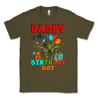 Army Green daddy of the birthday boy t rex Classic Tee - Artiststas