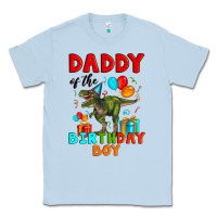 Dusty Blue daddy of the birthday boy t rex Classic Tee - Artiststas