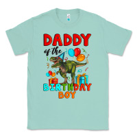Seafoam daddy of the birthday boy t rex Classic Tee - Artiststas