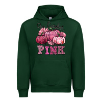 Forest Green in october we wear pink pumpkin Urban Hoodie - texasbilliewilder