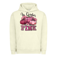 Pigment Pistachio in october we wear pink pumpkin Urban Hoodie - texasbilliewilder