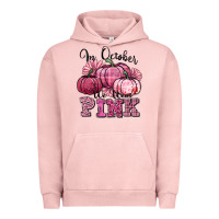 Pigment Salmon in october we wear pink pumpkin Urban Hoodie - texasbilliewilder
