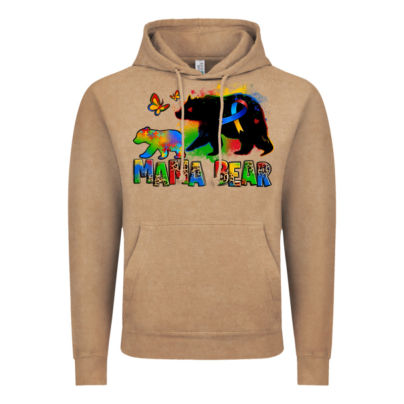 Mama Bear Autism Vintage Hoodie by Zillion Design Studio | Teevron