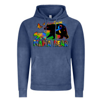 Vintage Denim mama bear autism Vintage Hoodie - Zillion Design Studio