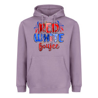 Lavender red white boujee Heavyweight Hoodie - MaliasSmallBusiness