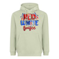 Red White Boujee Heavyweight Hoodie | Teevron