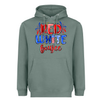 Sage red white boujee Heavyweight Hoodie - MaliasSmallBusiness