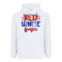 White red white boujee Heavyweight Hoodie - MaliasSmallBusiness