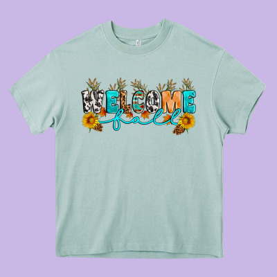 Welcome Fall Heavy Core Tee Designed By Artiststas