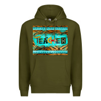 Army Green teacher mousepad Premium Hoodie - BarkalooDesign