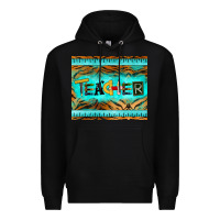 Black teacher mousepad Premium Hoodie - BarkalooDesign