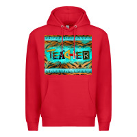 Red teacher mousepad Premium Hoodie - BarkalooDesign