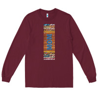 Burgundy usa flag and mom penwraps 2 Long Sleeve Tee - Artiststas